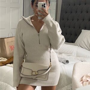 H&M Cream knit Mini Dress